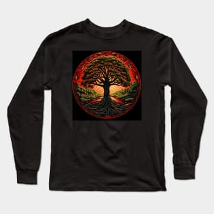 Tree of Life in RYG Long Sleeve T-Shirt